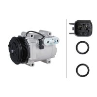 Kompressor Klimaanlage 12V R 134a/R 1234yf HELLA für FORD FIESTA VI Van 1.4 TDCi
