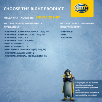 Kompressor, Klimaanlage 12V R 134a/R 1234yf HELLA für OPEL ADAM (M13) 1.2
