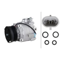 Kompressor, Klimaanlage 12V R 134a/R 1234yf HELLA für OPEL ADAM (M13) 1.2