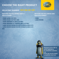 Kompressor, Klimaanlage 12V R 134a/R 1234yf HELLA für FORD FOCUS III 2.0 TDCi