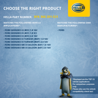 Kompressor Klimaanlage 12V R 134a/R 1234yf HELLA für FORD MONDEO III (B5Y) 1.8