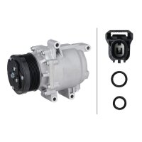 Air Conditioning Compressor 12 V Ø 100 HELLA suitable for e.g. HONDA CIVIC