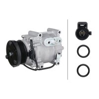 Kompressor, Klimaanlage 12V R 134a/R 1234yf HELLA für FORD FUSION (JU_) 1.4