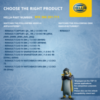 Kompressor Klimaanlage 12V R 134a/R 1234yf HELLA für RENAULT CLIO IV (BH_)