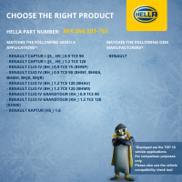 Kompressor Klimaanlage 12V R 134a/R 1234yf HELLA für RENAULT CLIO IV (BH_)