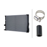 Kühler Motorkühlung Kühlrippen gelötet 600 - 376 mm HELLA für u.a. TOYOTA AURIS