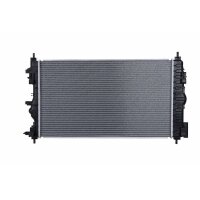 Kühler Motorkühlung mit Ölkühler/ohne Dichtung HELLA für OPEL ASTRA J (P10) 1.6