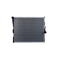 Engine Cooling Radiator cooling fins soldered 580 - 498 mm HELLA for BMW X3