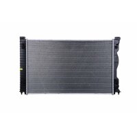 Kühler Motorkühlung Kühlrippen gelötet 676 - 418 mm HELLA für u.a. AUDI A6