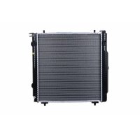 Engine Cooling Radiator cooling fins soldered 535 - 568 mm HELLA for MB G-CLASS