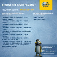 Kompressor, Klimaanlage 12V R 134a HELLA für MERCEDES-BENZ CLS (C218) CLS 400