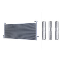 Condenser Air Con without dryer Cooling tubes parallel HELLA for VOLVO FH