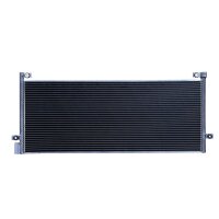Condenser Air Con without dryer Cooling tubes parallel HELLA for VOLVO FH