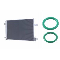 Condenser Air Con with dryer Cooling pipes parallel HELLA for VW TRANSPORTER