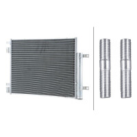 Kondensator Klimaanlage mit Trockner Kühlrohre parallel HELLA für OPEL KARL