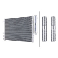 Kondensator Klima mit Trockner Kühlrohre parallel HELLA für u.a. RENAULT KANGOO