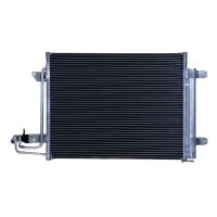 Air Conditioning Condenser with Dryer Cooling Tubes parallel HELLA for VW TOURAN