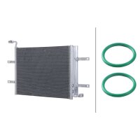 Kondensator, Klimaanlage mit Trockner HELLA für SKODA FABIA I (6Y2) 1.4