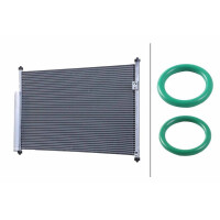Condenser Air Con with Dryer Cooling Tubes parallel HELLA for SUZUKI GRAND