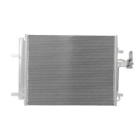 Condenser Air Con with dryer cooling pipes parallel HELLA for e.g. FORD MONDEO