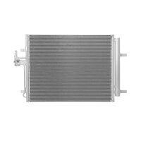 Condenser Air Con with dryer cooling pipes parallel HELLA for e.g. FORD MONDEO