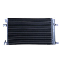 Condenser Air Con with dryer cooling pipes parallel HELLA for e.g. OPEL ASTRA