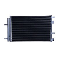 Air Conditioning Condenser with Dryer Cooling Tubes parallel HELLA for JAGUAR XF