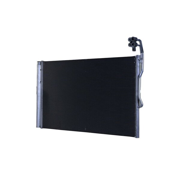 Condenser Air Con with dryer pipes parallel HELLA for e.g. PORSCHE CAYENNE