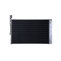 Condenser Air Con with dryer pipes parallel HELLA for e.g. PORSCHE CAYENNE