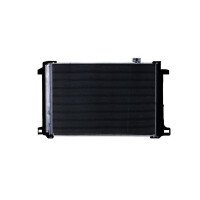 Condenser Air Con with dryer cooling pipes parallel HELLA for e.g. MB C-CLASS