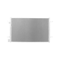 Condenser Air Con without dryer Cooling tubes parallel HELLA for e.g. AUDI A6