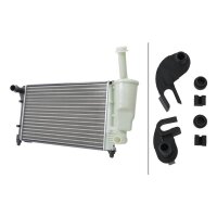 Radiator Engine fins mechanically joined 500 - 322 mm HELLA for FIAT PANDA