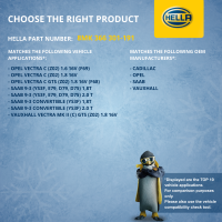 Kühler, Motorkühlung ohne Dichtung HELLA für OPEL VECTRA C (Z02) 1.8