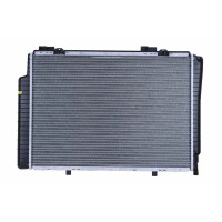 Kühler Motorkühlung Kühlrippen gelötet 613 - 428 mm HELLA für u.a. MB C-KLASSE