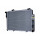 Kühler Motorkühlung Kühlrippen gelötet 613 - 428 mm HELLA für u.a. MB C-KLASSE