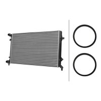 Kühler, Motorkühlung mit Dichtungen HELLA für VW TOURAN (1T1, 1T2) 1.6