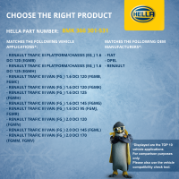Kühler, Motorkühlung HELLA für OPEL VIVARO B Van (X82) 1.6 CDTI (05)