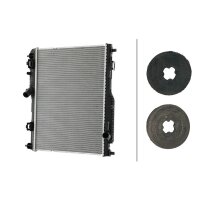 Engine Cooling Radiator cooling fins soldered 385 - 538 mm HELLA for FORD FIESTA