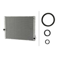 Kühler Motorkühlung Kühlrippen gelötet 610 - 478 mm HELLA für u.a. BMW 5er