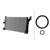 Kühler, Motorkühlung mit Dichtungen HELLA für MINI MINI (F56) One