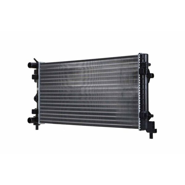 Radiator engine fins mechanically joined 650 - 322 mm HELLA for SKODA FABIA