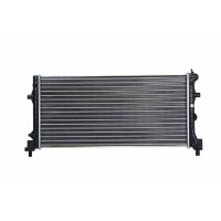 Radiator engine fins mechanically joined 650 - 322 mm HELLA for SKODA FABIA
