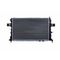 Radiator engine fins mechanically joined 600 - 378 mm HELLA for e.g. OPEL ZAFIRA