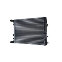 Radiator Engine fins mechanically joined 630 - 416 mm HELLA for e.g. VW POLO