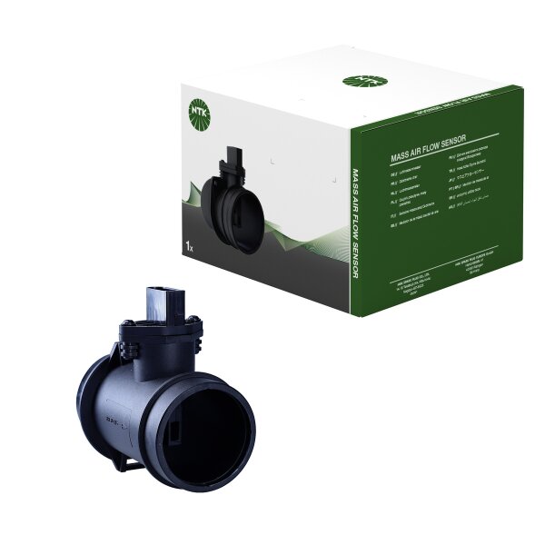 Air mass meter with integrated air temperature sensor NTK for BMW 3 Touring