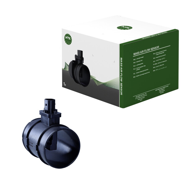 Mass air flow sensor housing with ATS air temp NTK for e.g. OPEL MERIVA B