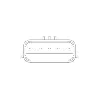 Air mass sensor with air temperature sensor NTK for HONDA CR-V III