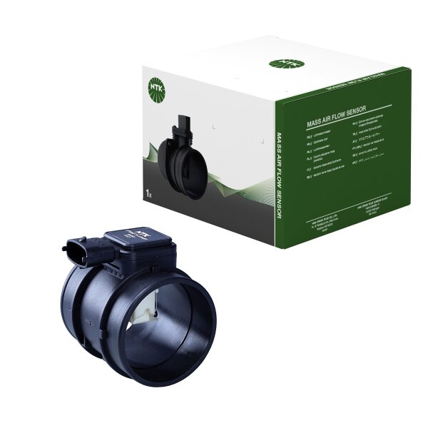 Mass air flow sensor housing with ATS air temp NTK for e.g. ALFA ROMEO 159