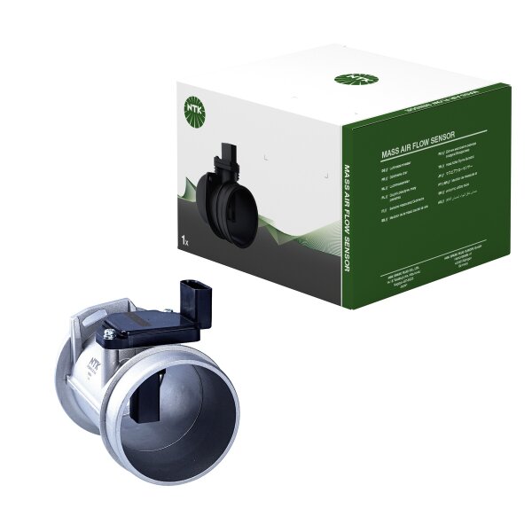 Mass air flow sensor housing with NTK ATS air temp for e.g. AUDI A6 C5