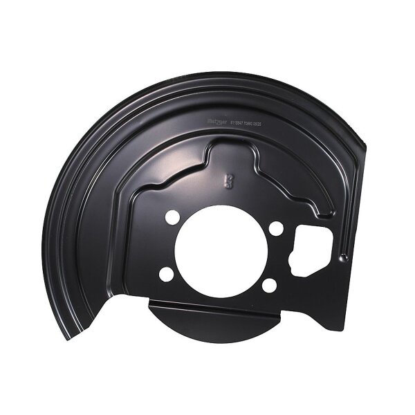 Spray Plate Brake Disc front axle left METZGER for NISSAN LEAF